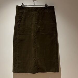 Talbots Olive Green Pencil Skirt